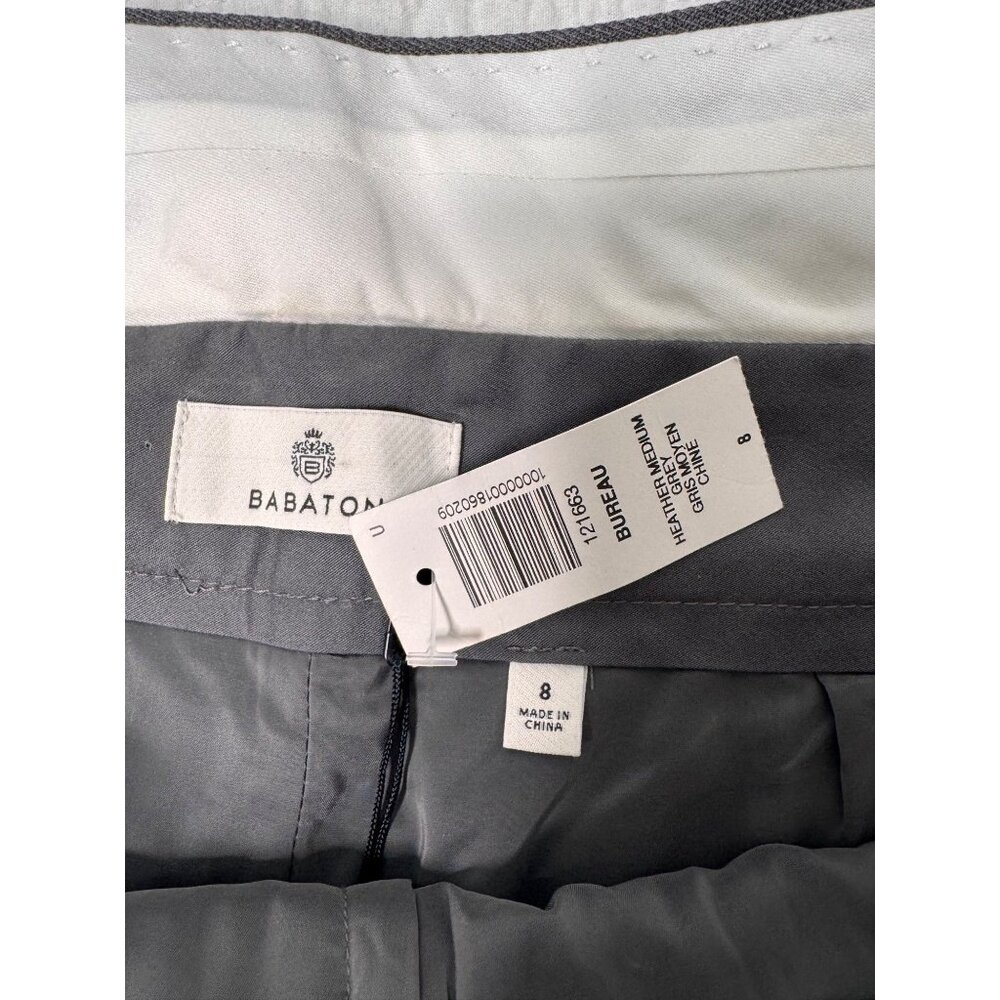 NWT Aritzia Babaton Bureau Grey Fold Over Shorts Woman’s SZ 8 - Picture 8 of 12